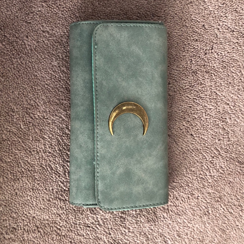 Mossimo Supply Co. Distressed blue wallet